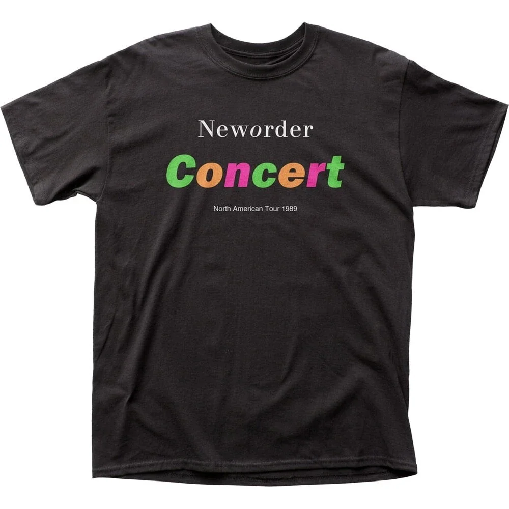 Men's New Order Concert T-shirt Small Black